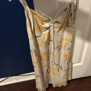 SHEIN Red and Cream Dress